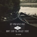Set Your Goals High
