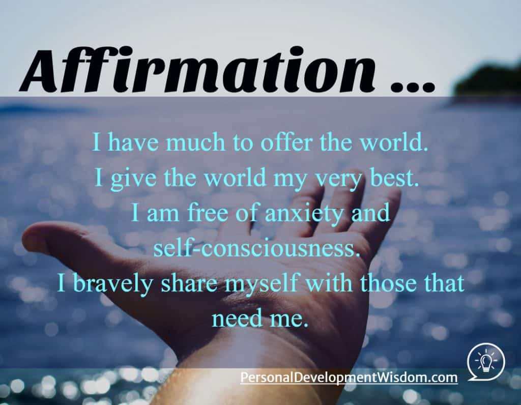 Affirmation: I have much to offer to the world - Personal Development ...