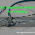 Emotional Health Is A Priority