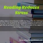 Reading Reduces Stress