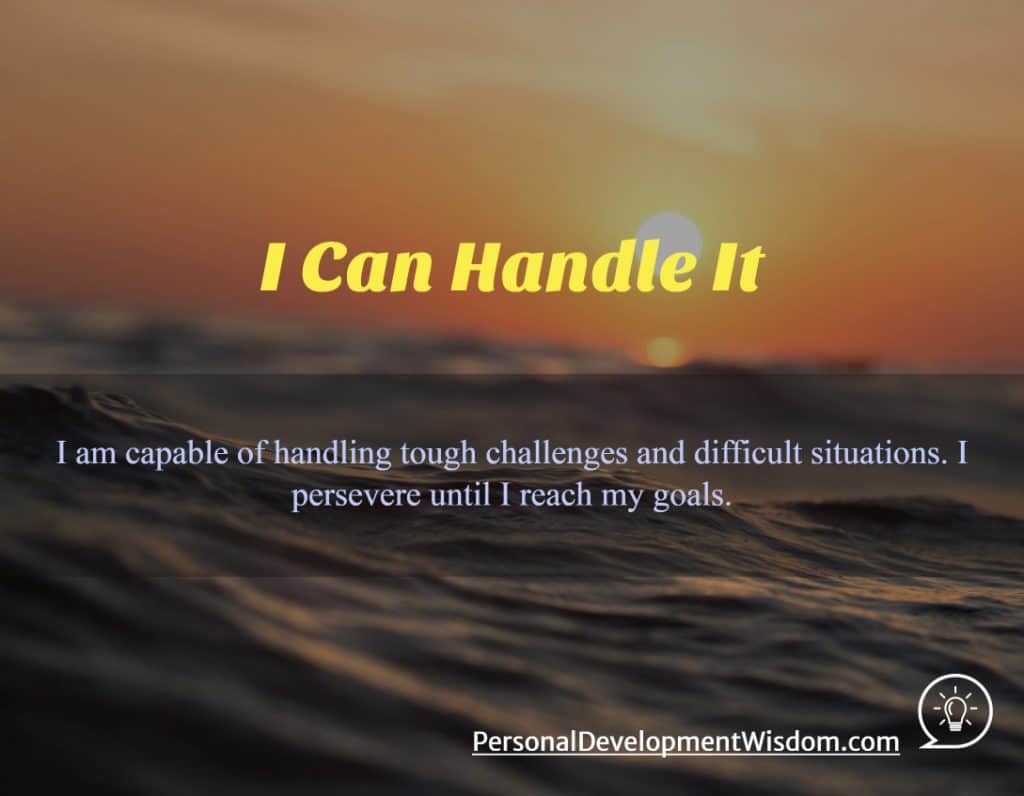 I Can Handle It - Personal Development Wisdom