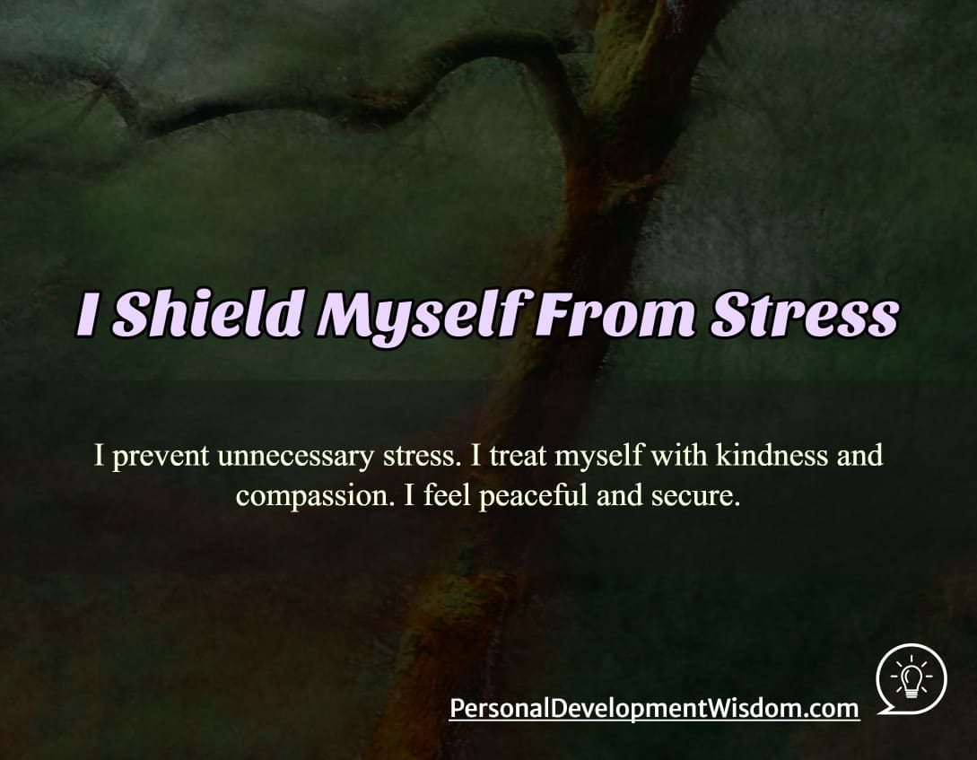 stress shield health obstacle happiness clutter task focus energy break temporary positive time reflect pause observe release peace secure kind compassion perspective volunteer support