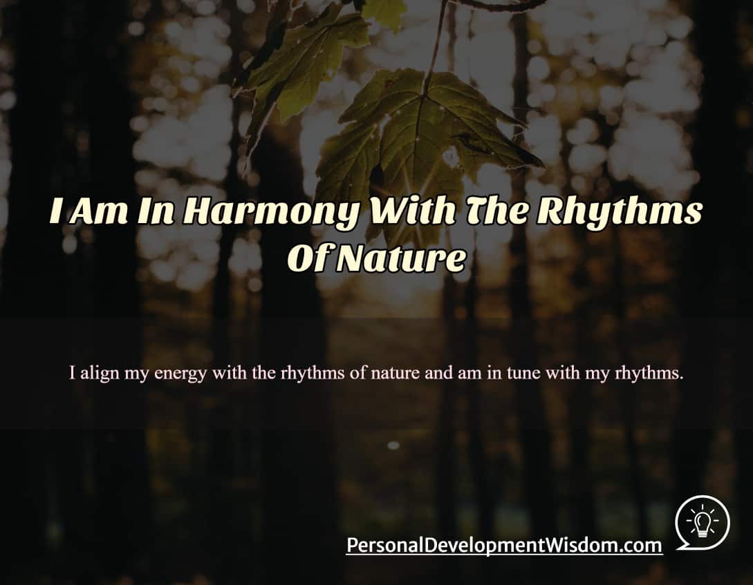harmony rhythm nature peace calm joy passion creative love life season energy decide tune
