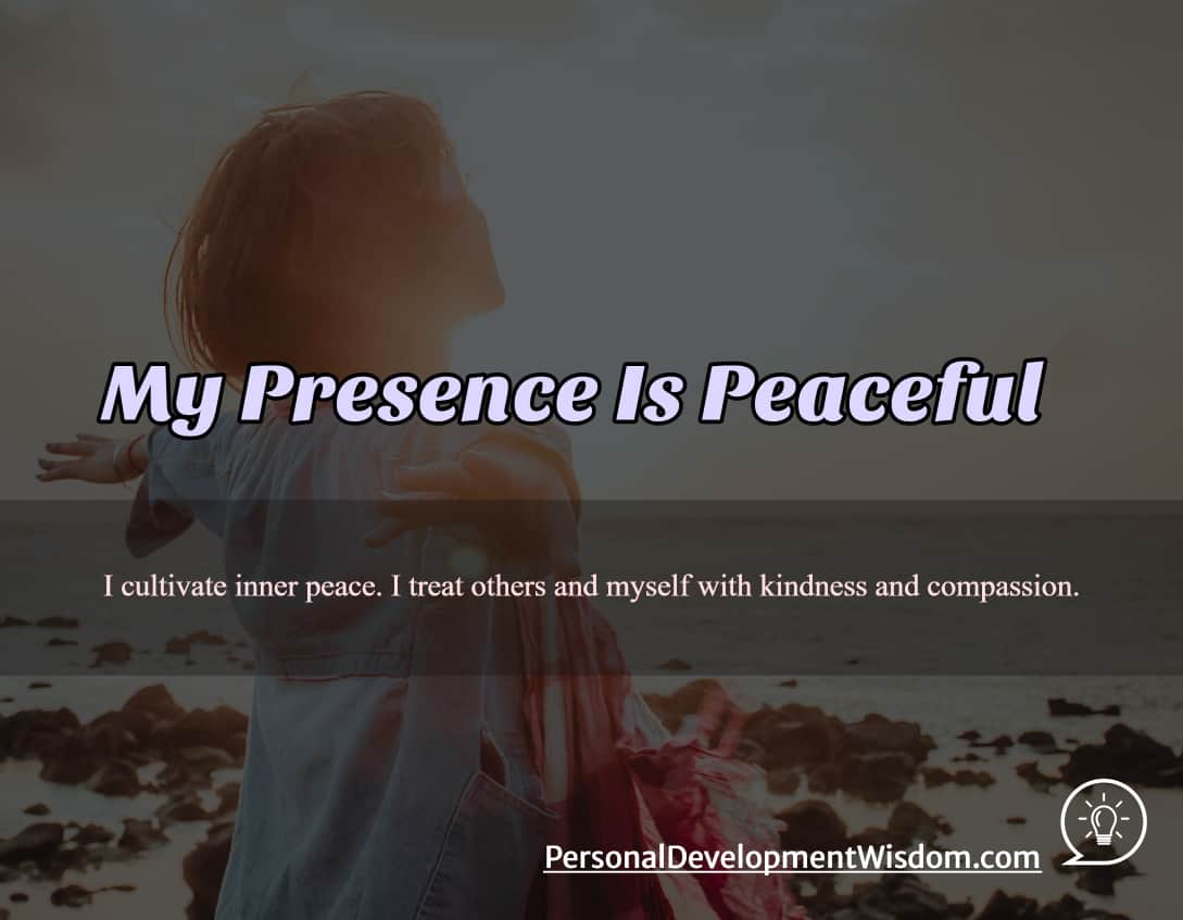 presence peaceful cheerful content focus attention careful distraction break move stress connect silence music bath feeling exercise ease warm friendly respect